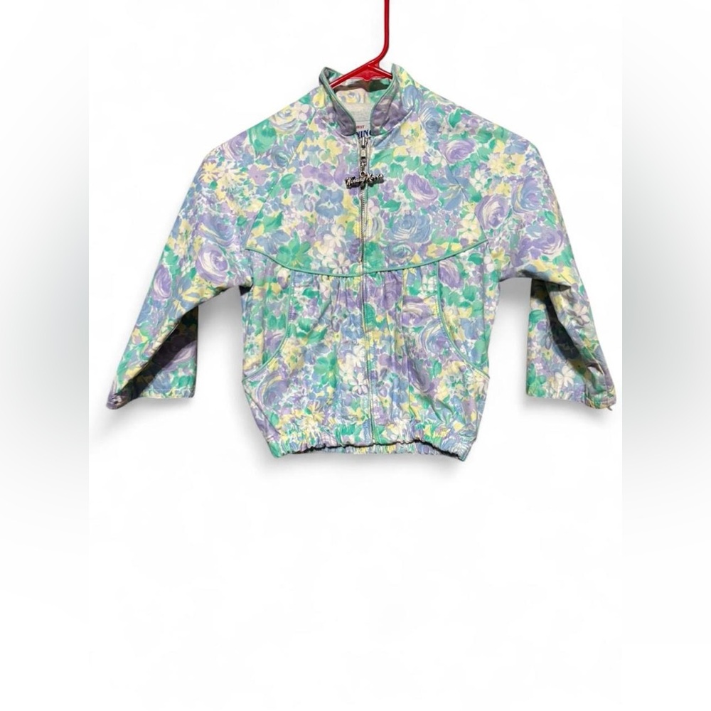 Vintage 80’s Floral Zip-Up Jacket